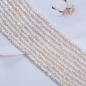 Pulsera Hecha a Mano en Zhuji con Perlas Barrocas de Agua Dulce Naturales Blancas Grandes de 20 mm, Perlas de Agua Dulce Dispersas de Forma Cuadrada - Product Image 1