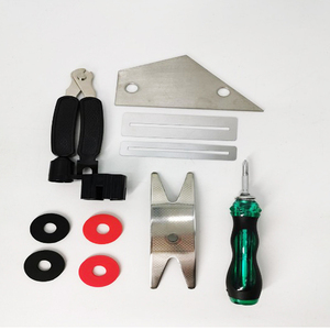 Kit d'outils de réparation de guitare 25 pièces : règle d'<span class=keywords><strong>action</strong></span>, tournevis, clé hexagonale, limes, accessoires pour kit d'outils de réparation de guitare - Product Image 5