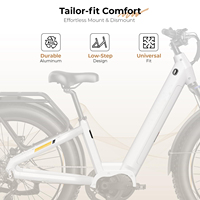 Bicicleta Eléctrica de Montaña para Adultos, Motor Trasero de 1500W, 70km/h, Bicicleta Eléctrica para Nieve y Ciudad con Batería de Litio de 680Wh