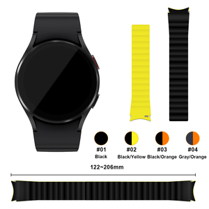 Bracelet de montre magnétique en silicone pour Samsung <span class=keywords><strong>Galaxy</strong></span> <span class=keywords><strong>Watch4</strong></span>/5/Pro 40mm <span class=keywords><strong>44mm</strong></span> 45mm Accessoires de montre intelligente - Product Image 5