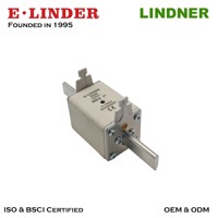 Fusible à double indicateur d'usine NT/NH2C 16A-250A 690V classe gG-gL, haute capacité de coupure, fusible basse tension HRC E-LINDER/LINDNER