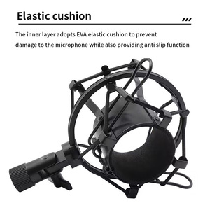 Support antichoc en métal Siying pour microphone Telefunken F11 - Robuste et durable, trous de vis 3/8 9MM pour l'enregistrement et la diffusion - Product Image 4