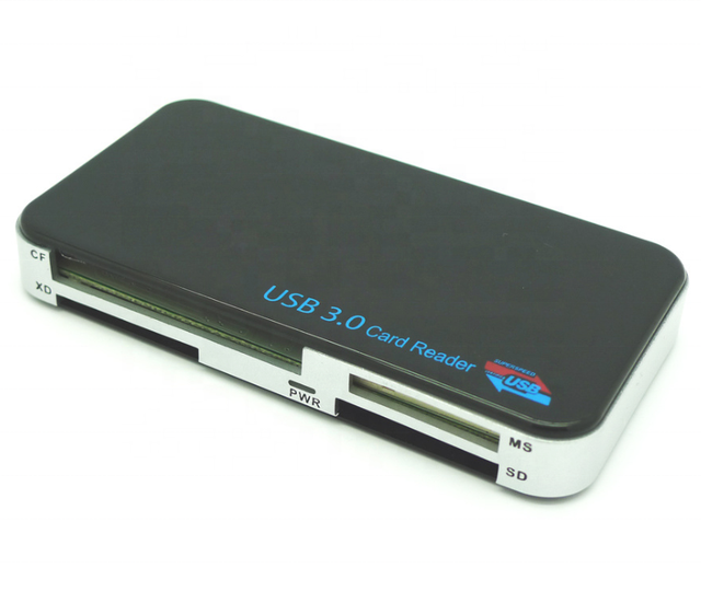 Top Sales Factory Direct Supply USB 3.0 High Speed External All One Card Reader Supports CF/SM/XD/SD/MMC Cards 12-Month Warranty