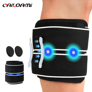 Cailormi Knee Brace Black Adjustable Shock Absorption Support For Running Fitness Sports Leg Protection Calves Brace - Product Image 1