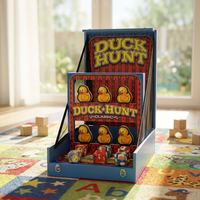 Jeu de lancer de sacs de farineux Duck Hunt Carnival, stand de jeu de lancer de canards en bois écologique pour foire, location commerciale toutes saisons