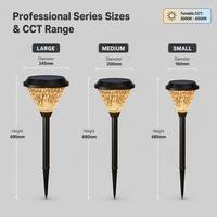Lampes solaires LED d'extérieur à capteur automatique et télécommande, étanches IP65 3.7V/3600mAh, pour allées et jardins – Meilleures ventes