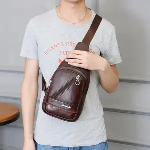 Hot koop Casual Sling Bag Pack Crossbody Borst Tas Voor Vrouwen Mannen