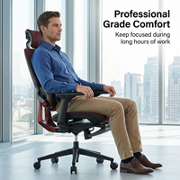 Nouveau design Chaise de bureau ergonomique, pivotante, confortable et moderne à dossier haut, à usage intensif