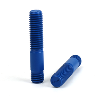 316 Stainless Steel A4-70 PTFE Coated Threaded Rod Stud Bolt Double End Thread for Piping Applications