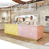 Vitrine d'exposition de bijoux JJH en métal avec éclairage LED – Durable, écologique, étanche, dimensions personnalisables