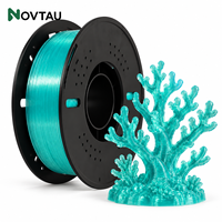 Filament plastique Novtau avec filament d'imprimante 3D PLA translucide 1,75 mm 1 kg pour l'impression de modèles numériques