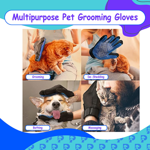 Custom Dog cat Silicone Hair Remover Cleaning <b>Brush</b> Shedding <b>Pet</b> Grooming <b>Pet</b> Glove - Product Image 3