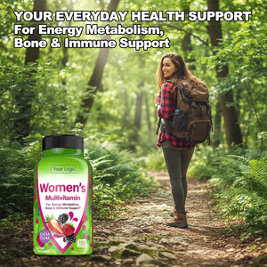 Gommes multivitaminées pour femmes, bonbons à mâcher, suppléments vitaminiques, vitamines C, D, E, B6, B12, santé immunitaire, santé osseuse, énergie, métabolisme - Product Image 3