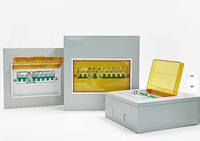 Boîte de distribution PZ30 personnalisable de petite taille avec 1 façade en plastique et base en fer