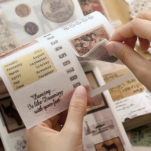 Simno precortado estético Ephemera Scrapbooking pegatinas <span class=keywords><strong>para</strong></span> adultos decorativo <span class=keywords><strong>Vintage</strong></span> Bullet planificador DIY artes artesanales - Product Image 2