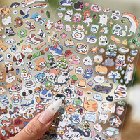 1 unidad por paquete, pegatinas decorativas para agendas, mini pegatinas para uñas, pegatinas de dibujos animados, pegatinas elegantes para agendas