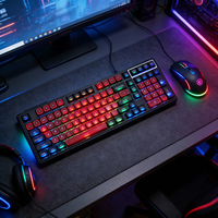 Teclado Mecánico Intercambiable en Caliente RGB 98% Teclado para Juegos de Oficina para Computadora Portátil con Windows Teclado Mecánico Inalámbrico de Tamaño Completo