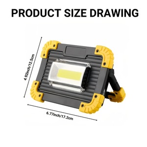 Led Flood <b>Light</b> 18650 Aa Battery Powered <b>Work</b> <b>Light</b> For Outdoor Camping Construction Site Use - Product Image 4