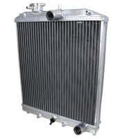 Radiateur d'eau CIVIC à 2 rangées en aluminium, compatible avec Honda Civic 92-00, sortie/entrée
