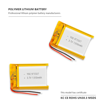 Pemasok komersial Model 3.7 baterai Ion Lithium kantong isi ulang 1350 V/973337 mah