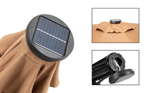 <span class=keywords><strong>Sombrilla</strong></span> de Playa de 2.5 Metros <span class=keywords><strong>con</strong></span> Manivela, Parasol para Patio y Publicidad Exterior, Protección Contra la Lluvia, Directo de Fábrica - Product Image 6