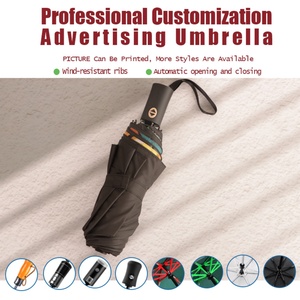 Custom Logo Double Layer Iron <b>Frame</b> Manual Open 3-Fold Auto Close Glass Fiber Ribs UV Protection Sun Umbrella Portable Foldable - Product Image 6