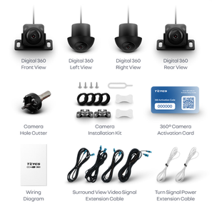 Sistema di <span class=keywords><strong>Telecamere</strong></span> Panoramiche a 360 Gradi TEYES CC4PRO per Toyota, Volkswagen, <span class=keywords><strong>Hyundai</strong></span>, Kia, Renault, Suzuki, Honda, Audi, Lada, Nissan - Product Image 4