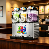 Machine à slush antidérapante en acier inoxydable de qualité commerciale avec réfrigération pour lieux publics et salles de jeux
