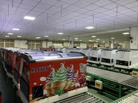 Congélateurs alimentaires Kenkuhl 500L, vitrine de présentation de crème glacée, vente directe d'usine pour les magasins de proximité, vitrine de produits surgelés