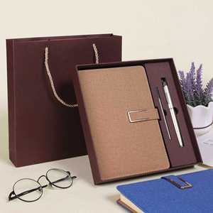 Personalized PU Leather Pen & <b>Notebook</b> Gift <b>Set</b> with Digital Printing-Business Style Corporate Gifts for Employees & Clients - Product Image 2