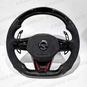 <span class=keywords><strong>Venta</strong></span> Directa de Fábrica con Alcántara para MK8 MK8.5 Volkswagen VW <span class=keywords><strong>Golf</strong></span> 8 GTI R Volante de Fibra de Carbono Negro con LED para MK8 - Product Image 2