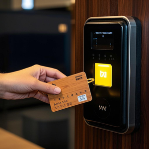 Tarjeta NFC RFID de Bambú Programable Personalizada al por Mayor, 13.56MHz, Resistente al Agua y a la Intemperie, Tarjeta de Acceso para Negocios y Hoteles - Product Image 3