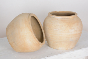 Antieke Handgemaakte Chinese Rustieke <span class=keywords><strong>Vintage</strong></span> Retro Decoratie Potten Accessoires Oude Grote Klei Keramische Crèmepotten - Product Image 6