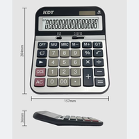 Calculatrice de bureau électronique verte à 16 chiffres A-16 Offre Spéciale à piles solaires pour le calendrier en matière plastique d'utilisation scolaire de bureau