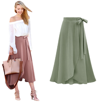 Largas jupe longue jupe portefeuille Sexy dîner robe vêtements pas cher décontracté graisse femmes carrière robes grande taille élégante jupe