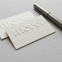 Cartes de visite de luxe personnalisées de haute qualité avec logo en relief 3D, cartes de remerciement pour petites entreprises, autocollants personnalisés