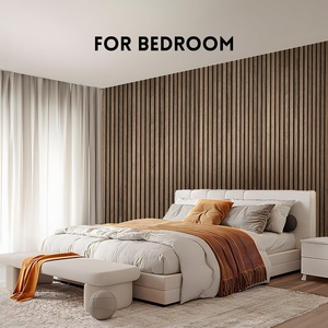 Venta caliente Paneles acústicos <span class=keywords><strong>interiores</strong></span> <span class=keywords><strong>Mejor</strong></span> precio Panel <span class=keywords><strong>acústico</strong></span> de poliéster Listón <span class=keywords><strong>acústico</strong></span> de madera Paneles de pared de madera para pared y techo - Product Image 5