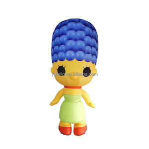 Pelo azul inflable dibujos animados <span class=keywords><strong>Simpson</strong></span> personaje mascota gigante inflable dibujos animados Niña - Product Image 4
