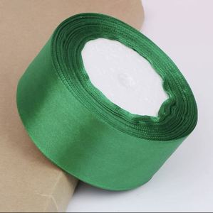 Ruban en satin brillant de haute qualité, 4 cm, 25 yards, simple face, pour emballage de cadeaux de mariage et décoration de bouquets - Product Image 4