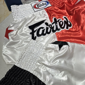 กางเกงมวยไทย คิกบ็อกซิ่ง ฟิตเนส สำหรับผู้ชาย ผู้หญิง เด็ก กางเกงชกมวย ปักลาย ไทยแลนด์ สำหรับออกกำลังกายในยิม สีดำ กางเกง MMA ยูยิตสู - Product Image 6