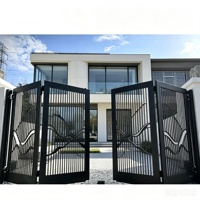 Porte coulissante automatique pliante en aluminium pour villa, utilisation extérieure - Design durable et écologique