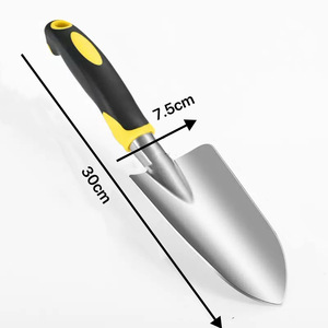 Truelle de jardinage robuste avec trou de suspension, <span class=keywords><strong>outil</strong></span> manuel <span class=keywords><strong>pour</strong></span> creuser et planter, manche en acier résistant à la rouille, outils de jardinage ergonomiques durables - Product Image 2