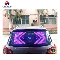 High Brightness Waterproof Wifi Taxi Glass Back Advertising Rear Window Digital Transparent Car LED Screen Display P2.8 P4.8