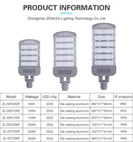 Lampadaire LED extérieur étanche IP66 de haute qualité à longue durée de vie, 100, 150, 200, 250, 300 watts