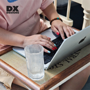 Dx thiết kế có thể điều chỉnh nhà đa chức năng MDF văn phòng Lap Bàn máy tính xách tay khay bàn với Đệm túi cho máy tính giường và <span class=keywords><strong>sofa</strong></span> - Product Image 5