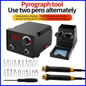 <span class=keywords><strong>Pyrography</strong></span> Gỗ Đốt công cụ Kit Máy bầu thủ công mỹ nghệ thiết lập dây hàn hàng đầu điều chỉnh nhiệt độ gỗ <span class=keywords><strong>Burner</strong></span> <span class=keywords><strong>pyrography</strong></span> bút - Product Image 2