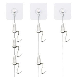 Высокое качество, художественная галерея, подвесные регулируемые Крючки для фото, крючок для крючка, легкий, крепкий крючок без гвоздей - Product Image 1