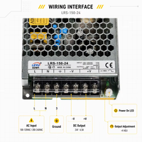 Alimentation à découpage série LRS-150 150W 12V 24V 36V 48V AC/DC à sortie unique régulée ultra-mince SMPS pour LED industrielles