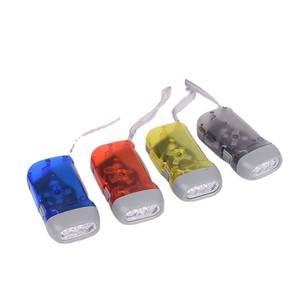 3Led Hand Crank Flashlight Portable Outdoor <b>Emergency</b> <b>Light</b> With Rope White Led <b>Light</b> ABS Material - Product Image 1