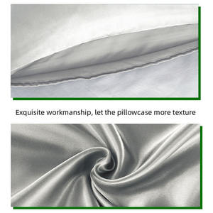 工場無料サンプル高級シルクサテン枕カバーカスタムサテンポリエステル高級枕ケースカバー刺繍ロゴ付き - Product Image 6